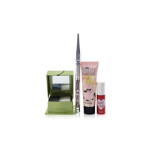 Benefit Brows & New Beginnings! Набор (Мини Праймер + Мини Карандаш для Бровей + Мини Завершающая Пудра + Мини Тинт + Сумка) 4pcs+1bag