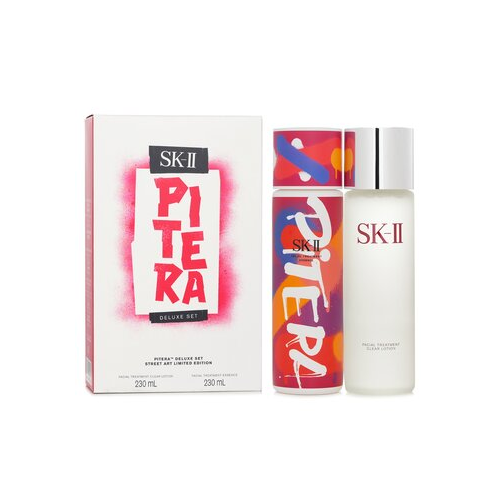 SK II Pitera Deluxe Набор (Street Art Limited Edition): Очищающий Лосьон для Лица 230мл + Эссенция для Лица (Red) 230мл 2ppcs