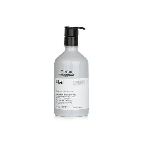 L'Oreal Professionnel Serie Expert - Silver Violet Dyes + Magnesium Neutralising and Brightening Shampoo (For Grey and White Hair) 500ml/16.9oz
