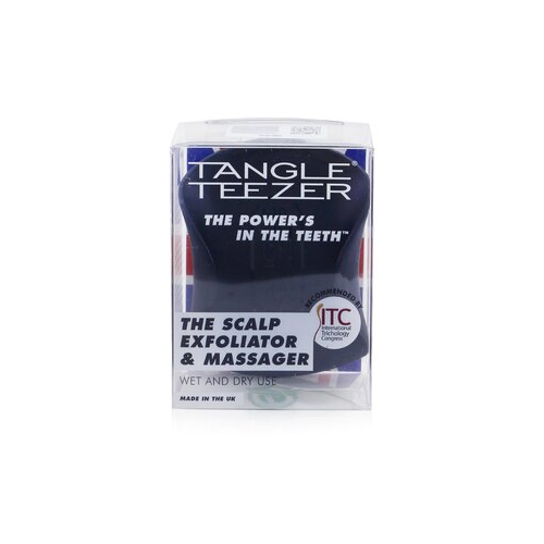 Tangle Teezer Отшелушивающая Массажная Щетка для Кожи Головы - # Onyx Black 1pc