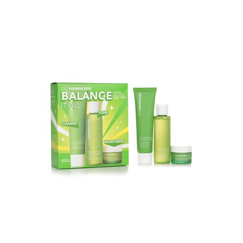 Ole Henriksen Balance It All Набор для Контроля Жирности и Сокращения Пор: Очищающее Средство 60мл + Тоник 65мл + Увлажняющее Средство 15мл 3pcs