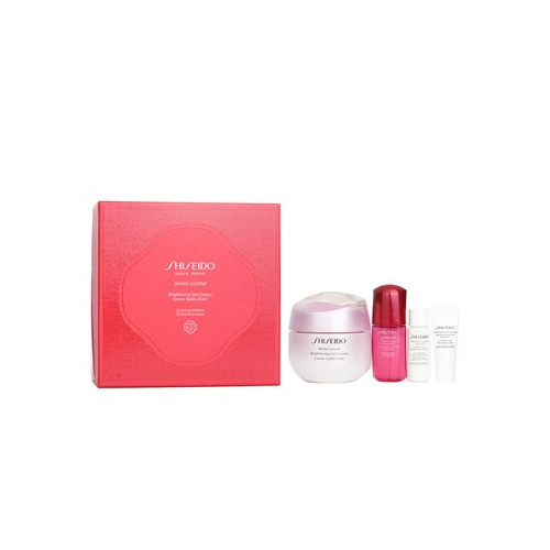 Shiseido White Lucent Праздничный Набор: Гель-Крем 50мл + Очищающая Пенка 5мл + Смягчающее Средство 7мл + Ultimune Концентрат 10мл 4pcs