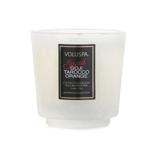 Voluspa Petite Pedestal Свеча - Spiced Goji Tarocco Orange 72g/2.5oz