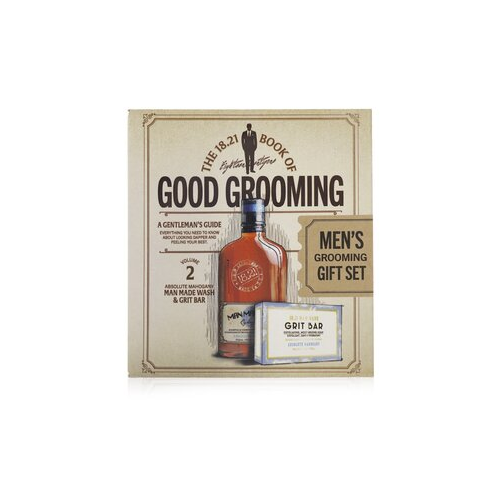 18.21 Man Made Book of Good Grooming Volume 2 Подарочный Набор: Absolute Mahogany (Гель для Душа 532мл + Мыло 198г) 2pcs