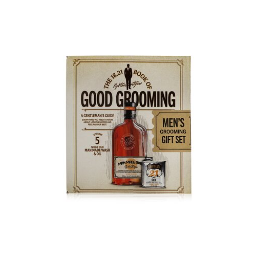 18.21 Man Made Book of Good Grooming Volume 5 Подарочный Набор: Noble Oud (Гель для Душа 532мл + Масло 60мл) 2pcs