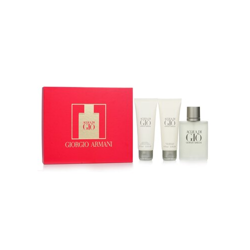 Giorgio Armani Acqua Di Gio Набор: Туалетная Вода Спрей 100мл/3.4унц + Шампунь для Тела и Волос 75мл/2.5унц + Бальзам после Бритья 75мл/2.5унц 3pcs