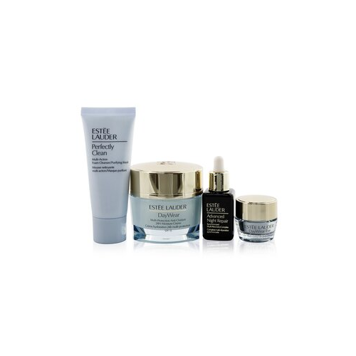 Estee Lauder Protect+Hydrate Skincare Delights Набор: Дневной Крем SPF 15 50мл + ANR 15мл + Крем для Век 5мл + Perfectly Clean 30мл 4pcs