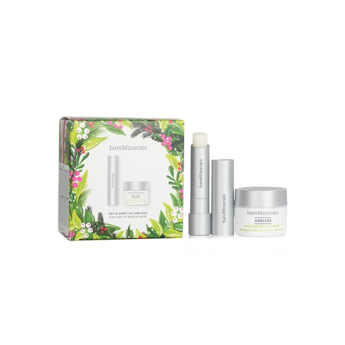 BareMinerals Day & Night Набор Дуо для Губ: Ageless Phyto-Retinol Бальзам для Губ 3.3г + Ageless Phyto-Retinol Маска для Губ 13г 2pcs