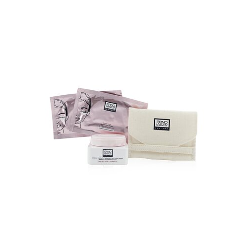 Erno Laszlo Rising Star Дорожный Набор: Hydra-Therapy Memory Ночная Гелевая Маска 15мл + 2x Multi-Task Serum Маска для Глаз 2 шт + Скребок Гуаша + Сумка 4pcs+1bag