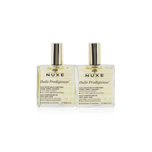 Travel With Nuxe Huile Prodigieuse Многофункциональное Сухое Масло Набор Дуо: 2x Сухое Масло 100мл 2x 100ml/3.3oz
