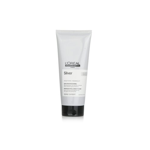 L'Oreal Professionnel Serie Expert - Silver Violet Dyes + Magnesium Neutralising and Brightening Conditioner (For Grey and White Hair) 200ml/6.7oz
