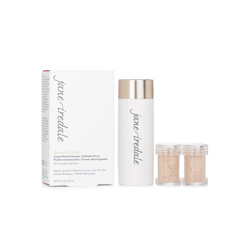 Jane Iredale Amazing Base Рассыпчатая Минеральная Пудра SPF 20 Заполняемая Кисть (1x Кисть, 2x Запасной Блок) - Warm Sienna 2x2.5g/0.09oz