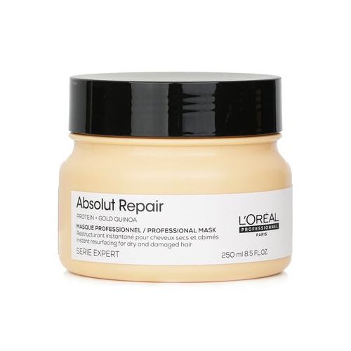 L'Oreal Professionnel Serie Expert - Absolut Repair Gold Quinoa + Protein Instant Resurfacing Mask (For Dry and Damaged Hair) 250ml/8.5oz