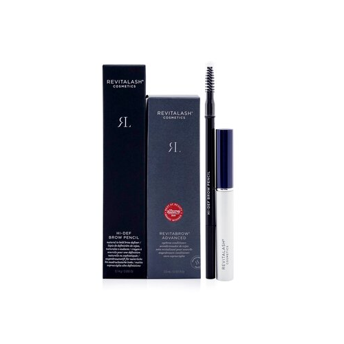 RevitaLash RevitaBrow Advanced Кондиционер для Бровей 3мл + Hi Def Карандаш для Бровей 0.14г (Warm Brown) 2pcs