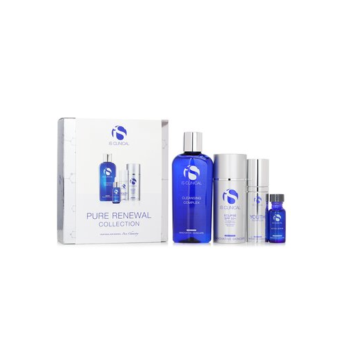 IS Clinical Pure Renewal Набор: Очищающий Комплекс 180мл + Active Сыворотка 15мл + Омолаживающий Комплекс 30г + Eclipse SPF 50 Солнцезащитный Крем 100г 4pcs