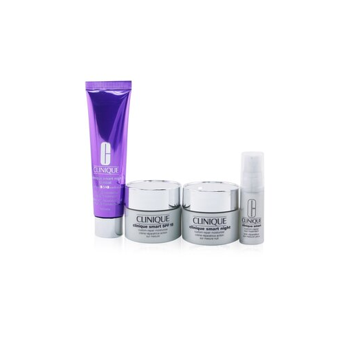 Smart Super Stars Set: Repair Treatment Retinol 30ml+ Clinique Smart SPF15 15ml+ Clinique Smart Night 15ml+ Eye Treatment 5ml 4pcs