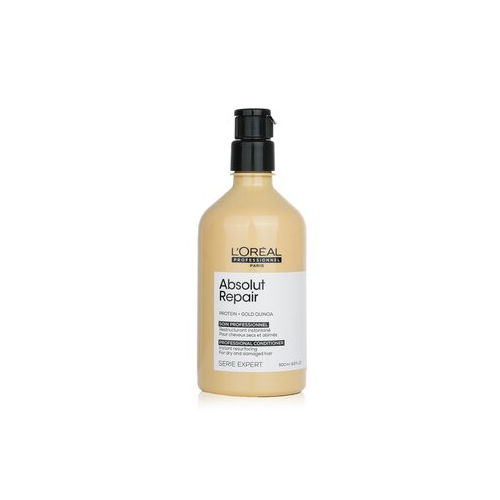 L'Oreal Professionnel Serie Expert - Absolut Repair Protein + Gold Quinoa Instant Resurfacing Conditioner (For Dry & Damaged Hair) 500ml/16.9oz
