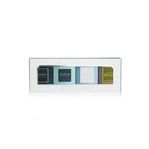 Bvlgari Men Miniatures Coffret: Aqva EDT + Aqva Marine EDT + Wood Essence EDP + Glacial Essence EDP 4x5ml/0.17oz