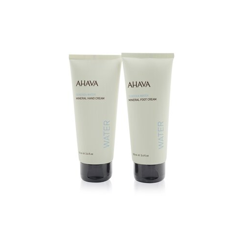 Ahava Essential Hydration Hand & Foot Duo Kit: Deadsea Water Mineral Hand Cream 100ml+ Deadsea Water Mineral Foot Cream 100ml 2pcs