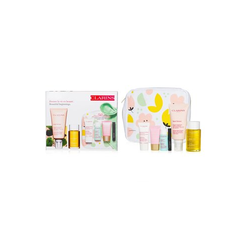 Clarins Beautiful Beginnings Set 6pcs+1suitcase