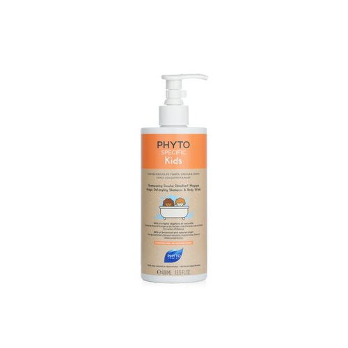 Phyto Specific Kids Magic Detangling Shampoo & Body Wash - Curly, Coiled Hair & Body (For Children 3 Years+) 400ml/13.5oz
