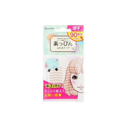 Beauty World Natural Double Eyelid Tape Beige 90pairs