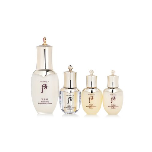 Whoo (The History Of Whoo) Cheongidan Illuminating Regenerating Essence Special Set: Essence 50ml+ Balancer 25ml+ Emulsion 25ml... (Exp. Date: 03/2023) 4pcs