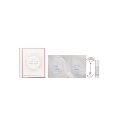 Skin Medica Radiance Infusion Ultra Hydrating Ritual Набор: HA Омолаживающее Увлажняющее Средство 28.4г + Увлажняющая Тканевая Маска 2шт + Ролик из Розового Кварца 4pcs