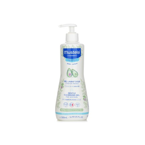 Mustela Нежный Очищающий Гель - для Волос и Тела 500ml/16.9oz