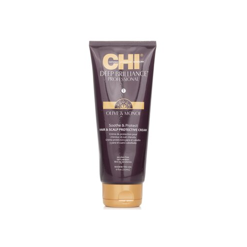 CHI Deep Brilliance Olive & Monoi Soothe & Protect Защитный Крем для Волос и Кожи Головы 177ml/6oz