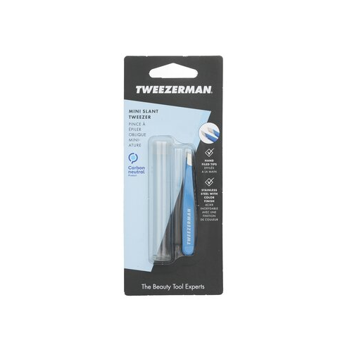 Tweezerman Скошенный Мини Пинцет - Bahama Blue -