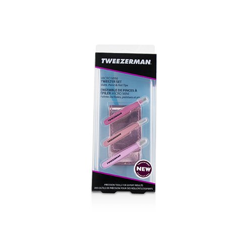 Tweezerman Micro Mini Tweezer Набор 3pcs+1case