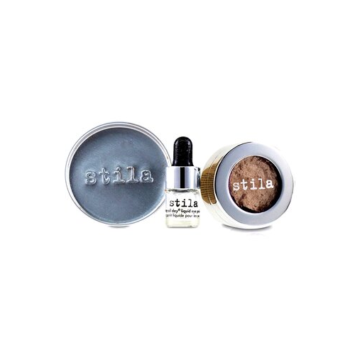 Stila Magnificent Metals Foil Finish Тени для Век с Mini Stay All Day Жидким Праймером для Глаз - Metallic Kitten 2pcs