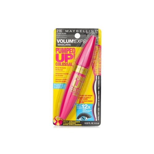 Maybelline Volum' Express Pumped Up Colossal Водостойкая Тушь для Ресниц - # Black 9.5ml/0.32oz
