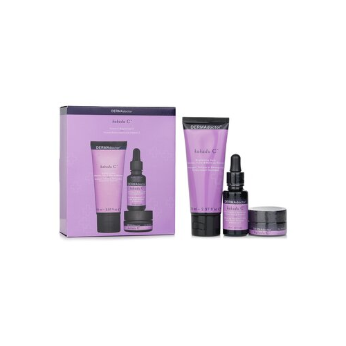 DERMAdoctor Kakadu C Vitamin C Осветляющий Набор: Очищающее Средство 70мл + 20% Vitamin C Сыворотка 15мл + Суфле для Век 15мл 3pcs