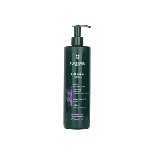 Rene Furterer Okara Silver Silver Radiance Ritual Тонирующий Шампунь - для Седых и Белых Волос (Салонный Продукт) 600ml/20.2oz