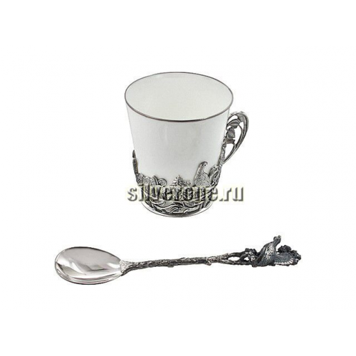 Чашка серебряная Тетерев Фабрика серебра АРГЕНТА 538ЧШ03006