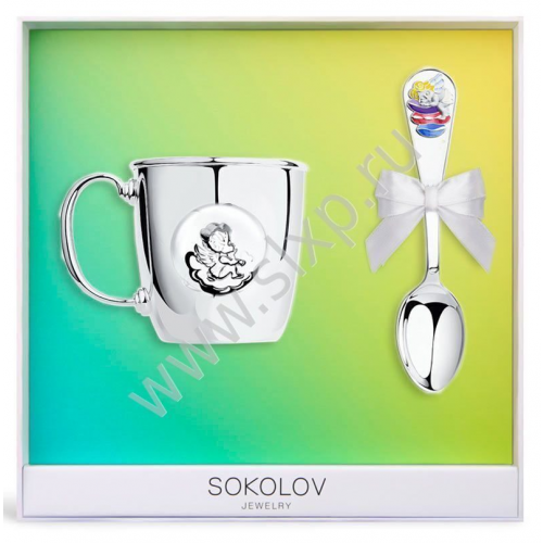 Набор Ангелочек на подушках SOKOLOV Jewelry 0024С