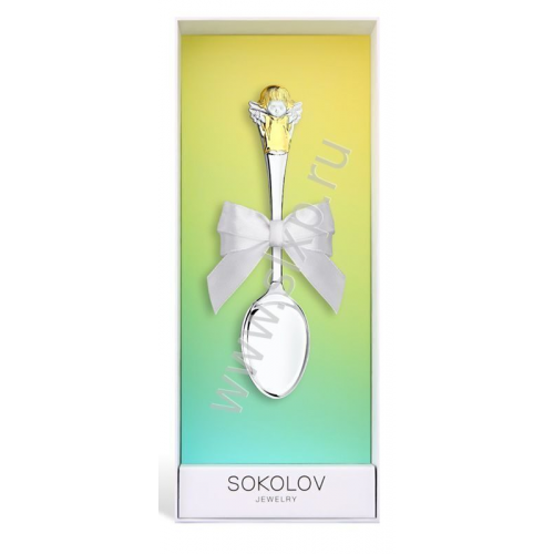 Серебряная ложка Ангелочек SOKOLOV Jewelry С10001