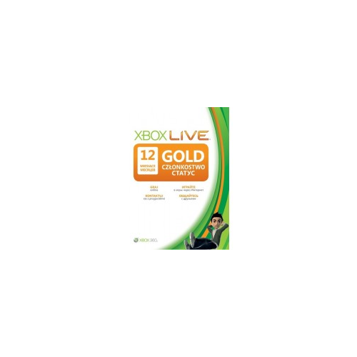Карта подписки Xbox Live Gold на 12 месяцев
