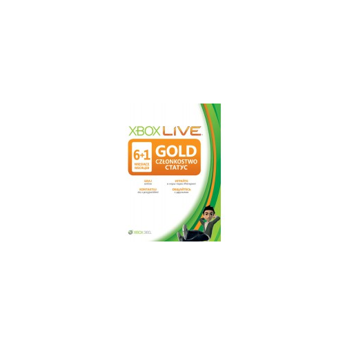 Карта подписки Xbox Live Gold на 6+1 месяцев