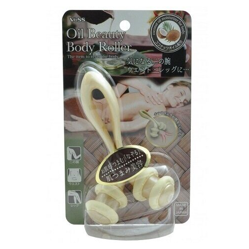 Роликовый массажер для тела VeSS Oil Beauty Body Roller с кокосовым маслом