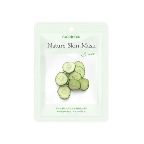 Тканевая маска с огурцом FoodAHolic Nature Skin Mask Cucumber