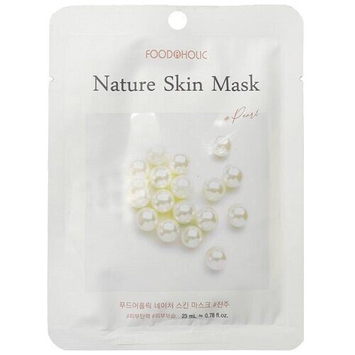 Тканевая маска с экстрактом жемчуга FoodAHolic Pearl Nature Skin Mask
