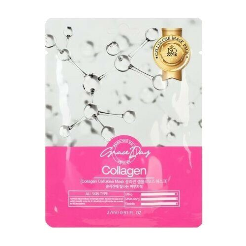 Тканевая маска с коллагеном Grace Day Collagen Cellulose Mask