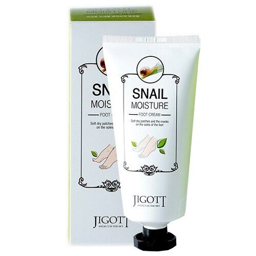 Крем для ног увлажняющий «Улитка» Jigott Snail Moisture Foot Cream 100ml