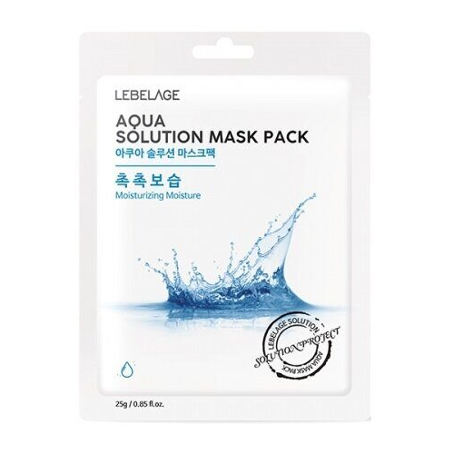 Тканевая маска с морской водой Lebelage Aqua Solution Mask Pack