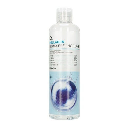 Тонер разглаживающий с коллагеном Lebelage Dr. Collagen Derma Peeling Toner 310ml