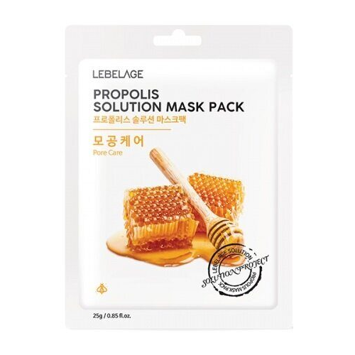 Тканевая маска с экстрактом прополиса Lebelage Propolis Solution Mask Pack