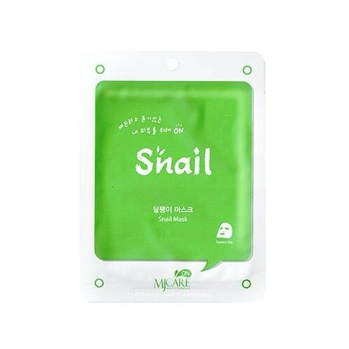 Тканевая маска с экстрактом слизи улитки MJ Care On Snail Mask Pack